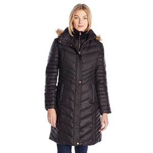 Marc New York Karla Mid-Length Chevron Down Coat